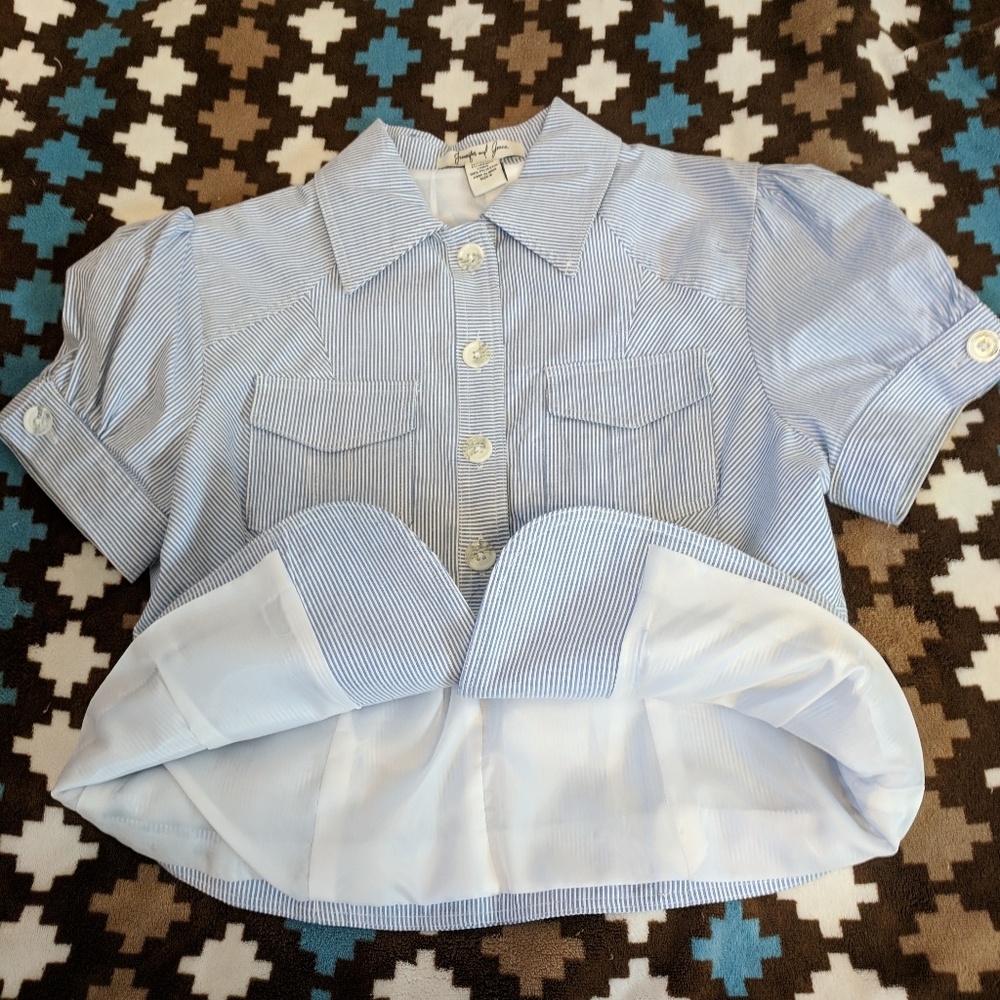 Jennifer & Grace Button Down Short Sleeve Blazer - Picture 6 of 8